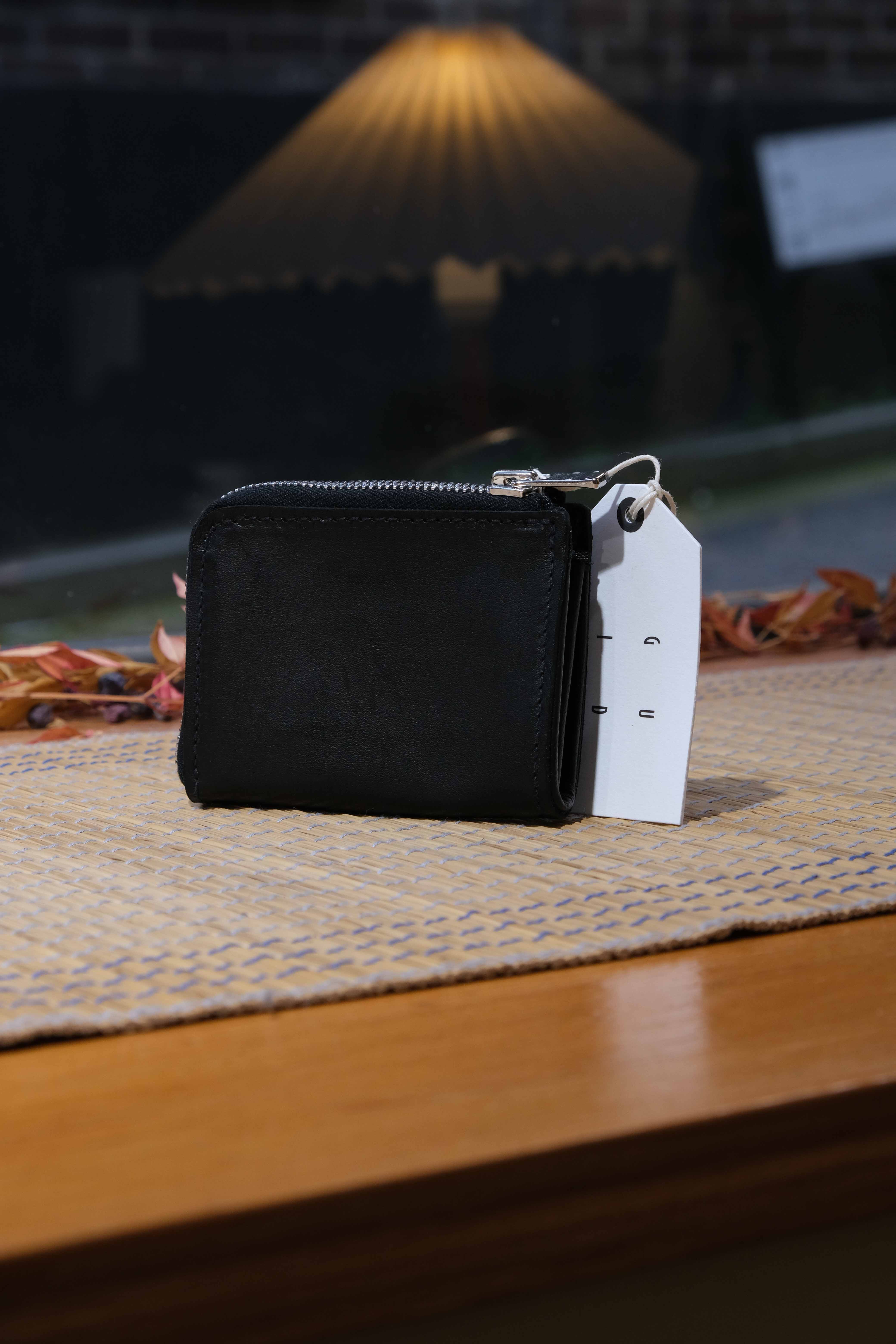[Restock]구이디 GUIDI W7 Kangaloo Leather Card Wallet - Black