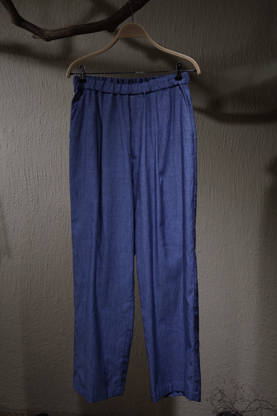 플라넬 Phlannel American Sea Island Linen Easy Trousers - Blue