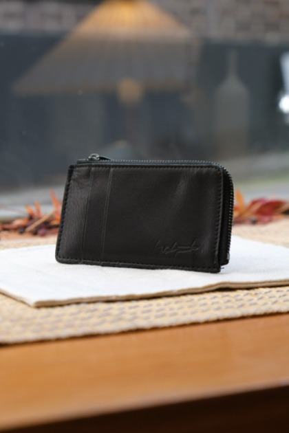 요지 야마모토 Discord by Yohji Yamamoto -Mini Zip Card Wallet - Black