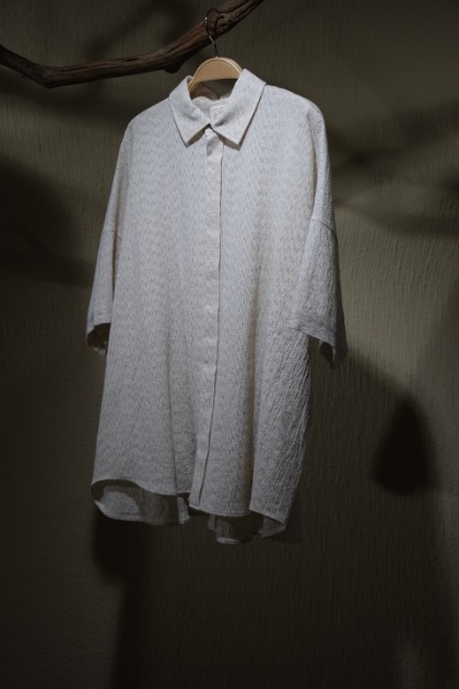 Jan Jan Van Essche 얀 얀 반 에쉐 - SHIRT#88 - RAIN KASURI NETTLE CLOTH