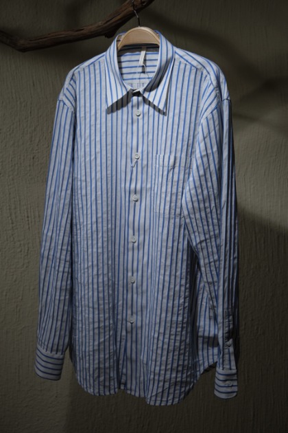 썬플라워 Sunflower - Adrian Shirts - Vintage Blue Stripe