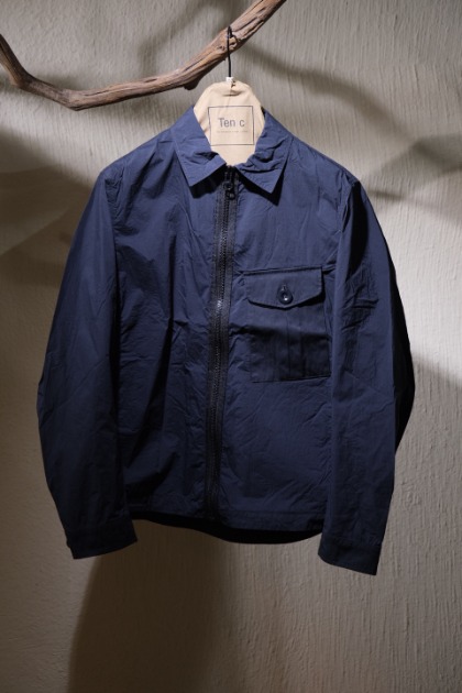 텐씨 Ten C Garment Dyed OJJ Shirts Jacket - Black