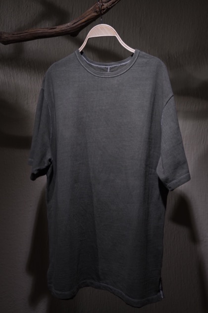 요코 사카모토 Yoko Sakamoto Plain T-shirts - Olive Shibori