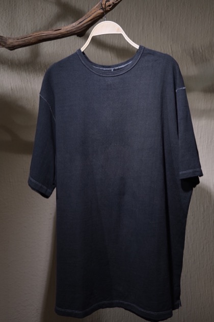 요코 사카모토 Yoko Sakamoto Plain T-shirts - Ink Black Shibori