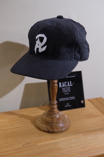 라칼 Racal Linen Old BB Cap - Black
