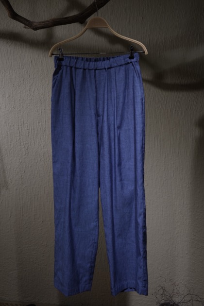 플라넬 Phlannel American Sea Island Linen Easy Trousers - Blue