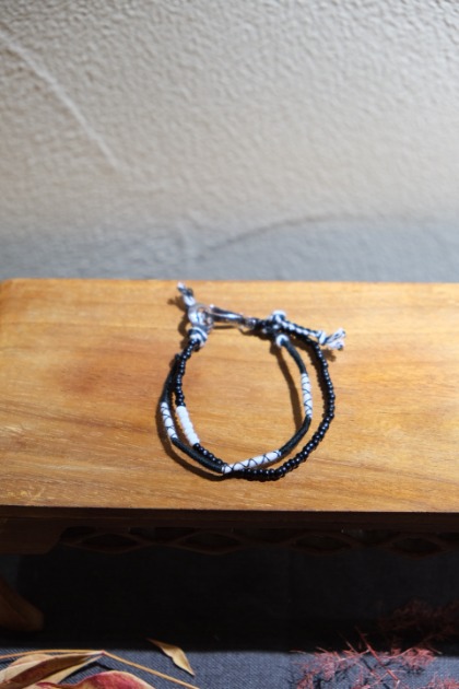 노스웍스 North Works D-718 Beads Bracelet - Black