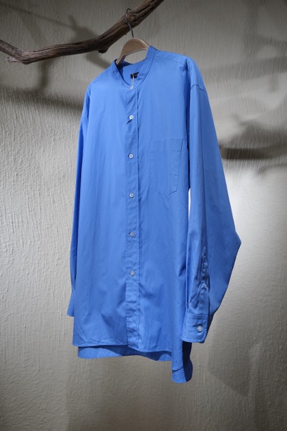 YLEVE 일레브 COTTON BROAD Shirts - Sax Blue