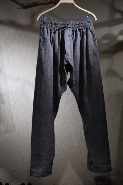Jan Jan Van Essche 얀 얀 반 에쉐 - TROUSERS#73 - SUMI LINEN COTTON CLOTH