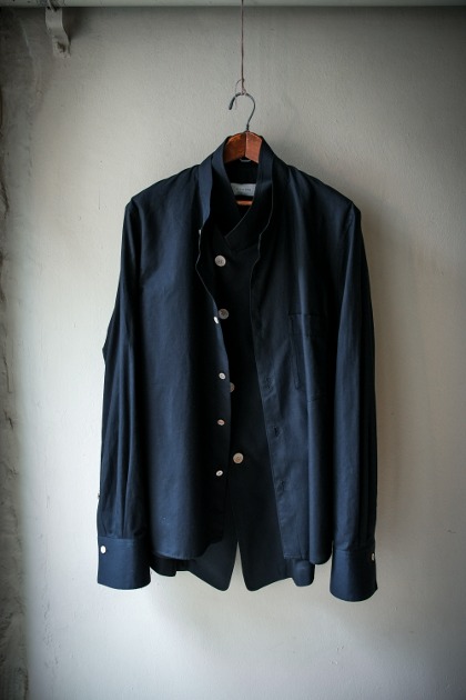 Bed J.W Ford 베드 제이더블유 포드 - Layered Vest Shirt Jacket - Black