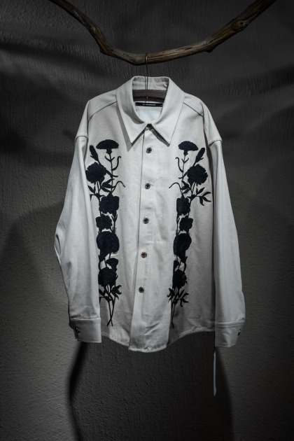 Song For The Mute 송 포 더 뮤트 - EMBROIDERED FOLIAGE JACKET- OFF WHiTE