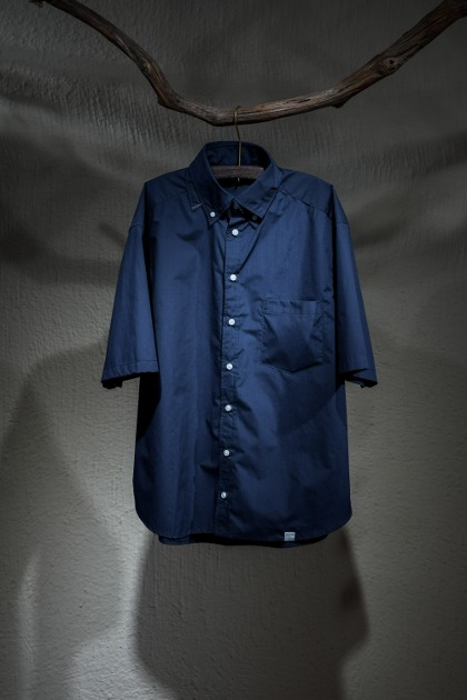 컬러 비콘 Kolor Beacon - Double Collar Point Shirts 24SBM-B02139 - Navy