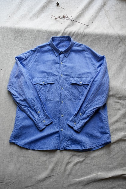 포터 클래식 Porter Classic - Roll Up Shirts (Canclini) Blue
