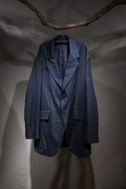 우루 도쿄 URU Tokyo - Wool Rayon Silk 2 Button Jacket - C.Grey