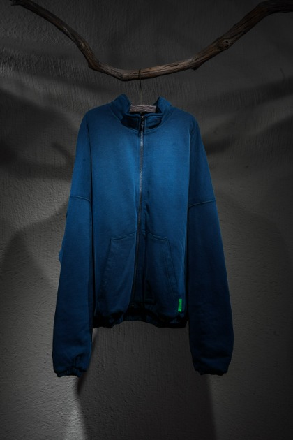 윌리 차바리아 Willy Chavarria - Full Zip Quilted Warrior Jacket - Blue mood