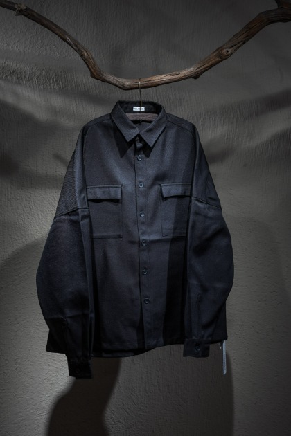 윌리 차바리아 Willy Chavarria - Two Pocket Boxy Shirts - Black