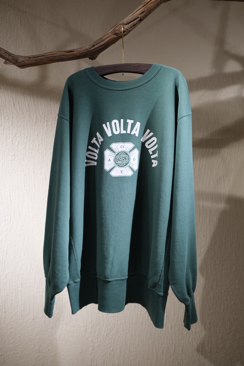 Ciota 시오타 - Suvin Cotton Long Sleeve Sweatshirt -  Green