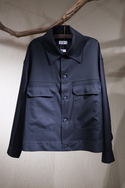 로운 Lownn - Oversized Workwear Jacket- Black