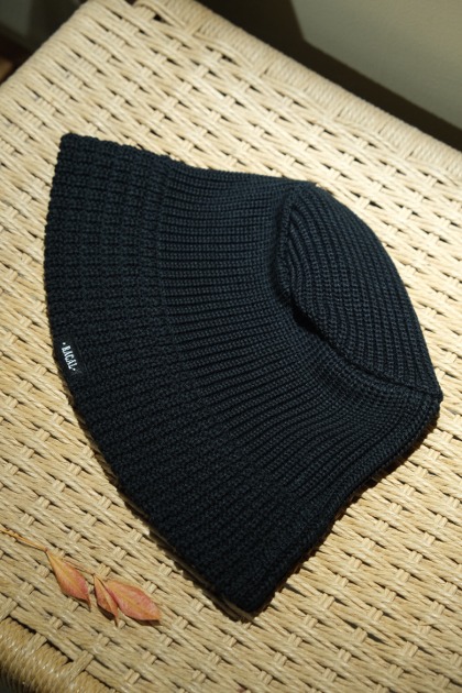 라칼 Racal Knit Bucket Hat  - Black