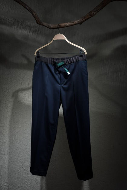 컬러 비콘 Kolor Beacon - Banding Strap Trousers 24SBM-P08136 - Navy