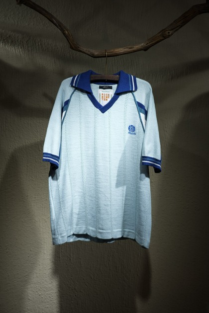라이스 나인 텐 Rice Nine Ten Knitting Soccer Jersey - Light Blue
