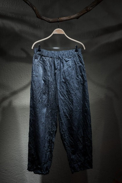 Digawel 디가웰 Wide lounge pants (crease finish)- Grey