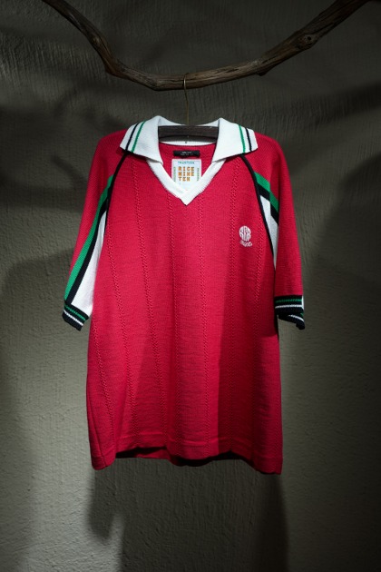 라이스 나인 텐 Rice Nine Ten Knitting Soccer Jersey - Red