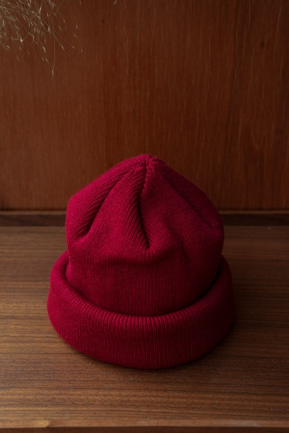 라칼 Racal Roll Knit Cap - Red