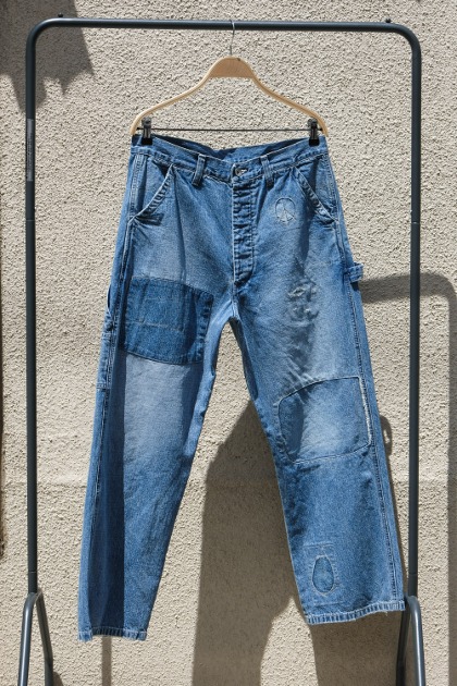 포터 클래식 Porter Classic - Cannery Row Denim Painter Pants - Blue