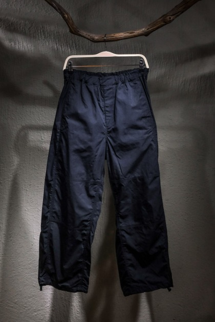 우루 도쿄 URU Tokyo - Nylon Silk Easy Pants - D.Navy