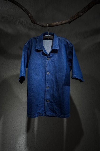 썬플라워 Sunflower - Loose Shirt - Rinse Blue