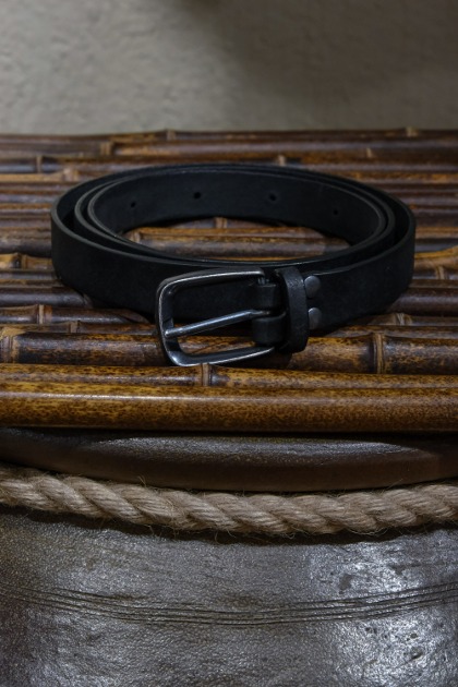 디가웰 Digawel - Leather Belt - Black